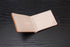 natural leather bifold wallet